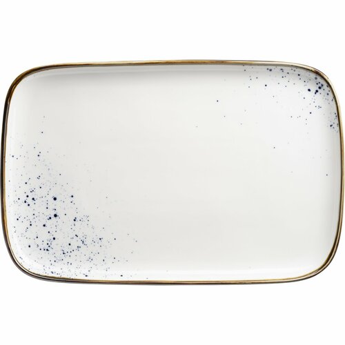 Mäser Pravokotna podstavka Pintar White modre pike30 x 20 x 2 cm