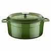LAVA Metal Oală din fontă, diametru 28 cm, verde,6,7 l