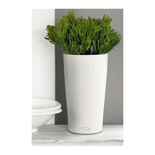 Lechuza Rondo 30 plastikowa doniczka biały