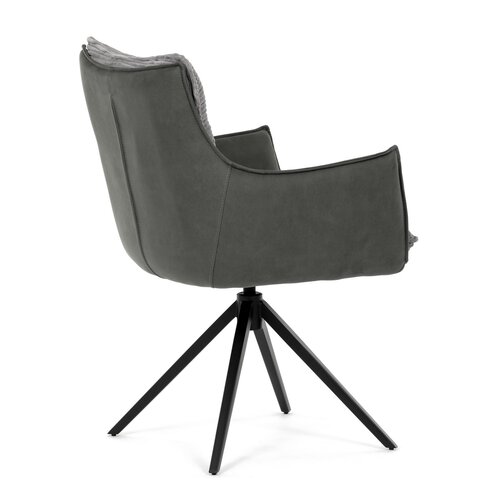 Set de scaune de sufragerie cu mecanism deîntoarcere DCH-D1345 GREY2, 2 buc.