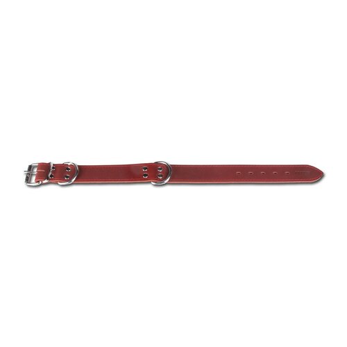 Tommi Halsband aus Fettleder Clyde Rot, 60 x 4 cm