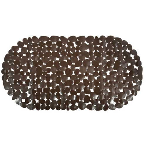 Spirella Protiskluzová podložka do vany GALETS, hnědá, 99 x 39 cm