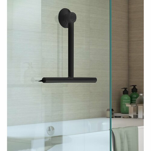 GEDY 264114 Gummy strgalo za tuš, črno mat