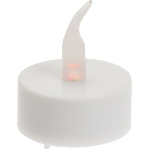 LED-Tee-Kerzen mit Blinkfunktion, 3,8 cm, 2er-Set, batteriebetrieben, mit Zeitschaltuhr
