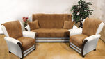 4Home gyapjú kanapé és foteltakaró szett  sötét barna, 150 x 200 cm, 2 ks 65 x 150 cm